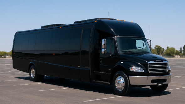 Exterior of Charter Bus Company Charlottesville's 25 Passenger Mini bus in Charlottesville