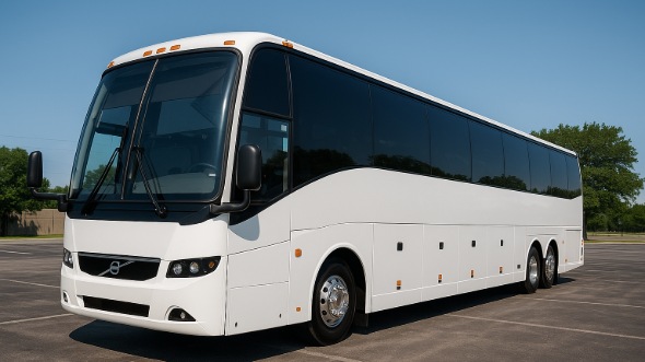 Exterior of Charter Bus Company Charlottesville's 54 Passenger Charter Bus in Charlottesville