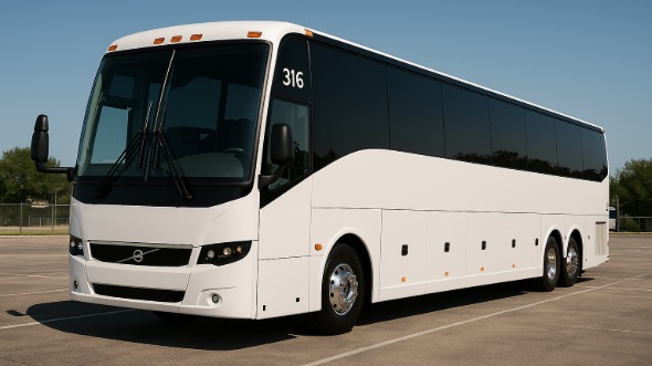 Exterior of Charter Bus Company Suffolk's 56 Passenger Charter Bus in Suffolk