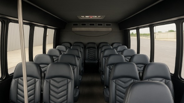 charlottesville 18 passenger minibus interior
