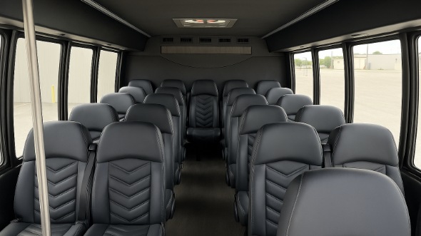 charlottesville 20 passenger minibus inside