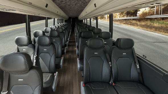 charlottesville 28 passenger minibus inside