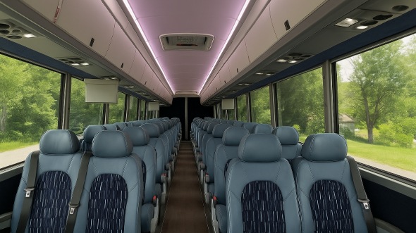 charlottesville 35 passenger minibus inside