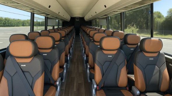 charlottesville 50 passenger charter bus rental
